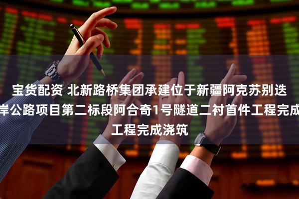 宝货配资 北新路桥集团承建位于新疆阿克苏别迭里口岸公路项目第二标段阿合奇1号隧道二衬首件工程完成浇筑